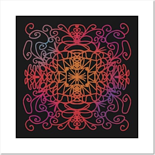 Chinese pattern mandala Posters and Art